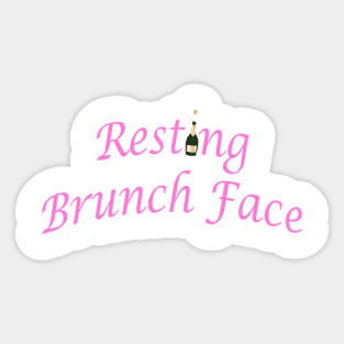 Resting Brunch Face Sticker